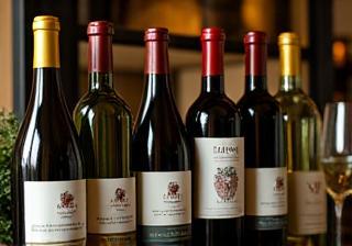Selection of Italian regional wine bottles